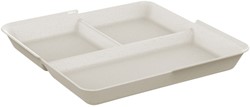 Bord Circulware Circulplate 1100ml 3-vaks herbruikbaar 12 stuks