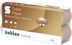 Toiletpapier Satino MT1 PureSoft 2-laags 400 vel naturel 066550