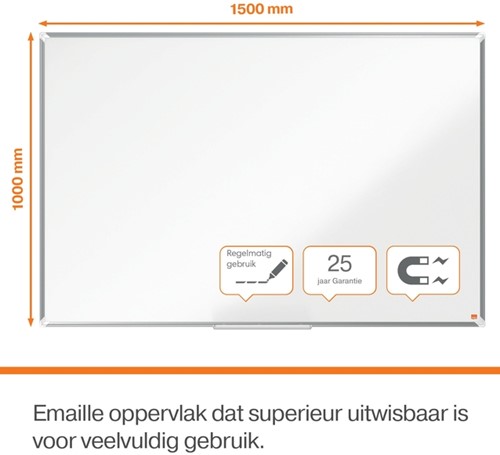 Whiteboard Nobo Premium Plus 100x150cm emaille-2
