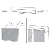 Binnenvitrine Nobo Premium Plus 8xA4 schuifdeur magnetisch-4
