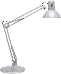 Bureaulamp MAUL Study voet excl.LED lamp E27 zilver (8230495)