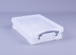 Really Useful Box Opbergbox Transparant, 395 x 255 x 88 mm