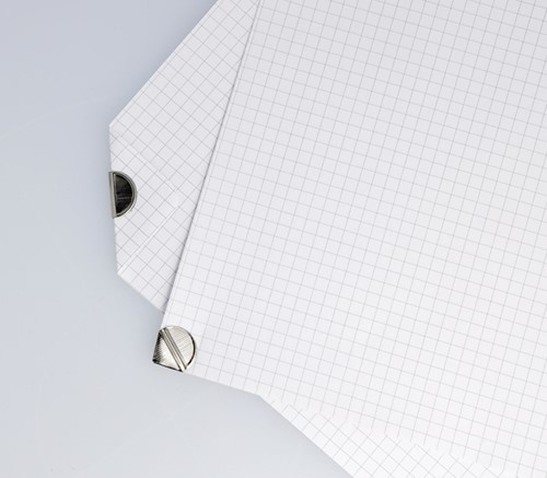 Hoekclips Westcott aluminium zilverkleurig doos à 100 stuks-3