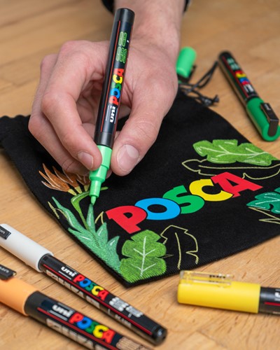Verfstift Posca PC3M fijn assorti set à 4 stuks-3