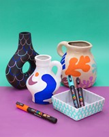 Paintmarker Uni POSCA PC8K breed schuin metallic assorti set à 8 stuks-7