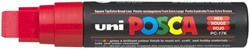 Verfstift Posca PC17K extra breed rechthoek rood