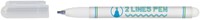 Fineliner Online 2-lijnen assorti doos à 6 stuks-2