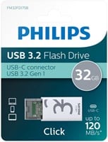 USB Stick Philips Click USB-C 32GB Shadow Grey