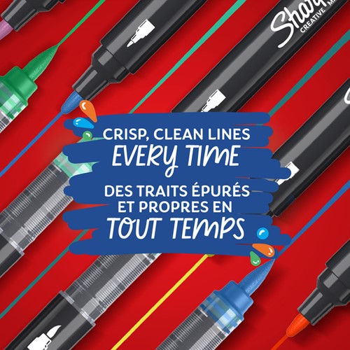 Viltstift Sharpie Creatieve marker assorti blister à 12 stuks-4