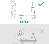 Monitorarm Leitz Ergo ruimtebesparend dubbel donkergrijs-8