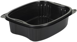 Schaal IEZZY magnetron 900ml PP zwart 300 stuks