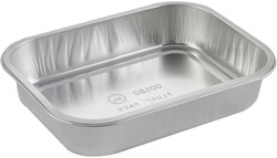 Schaal IEZZY grill en oven 609ml aluminium zilver 1000 stuks