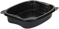 Schaal IEZZY magnetron 700ml PP zwart 300 stuks
