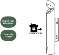 Asbak wand BRASQ AT200 RVS zwart-3