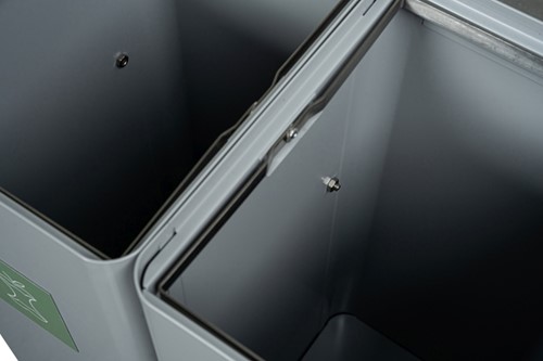 Afvalbak Ergofy 60 liter inclusief binnenbak grijs-6