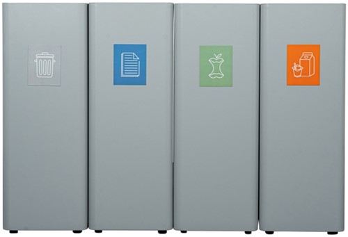 Afvalbak Ergofy 60 liter inclusief binnenbak grijs-8