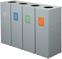 Afvalbak Ergofy 60 liter inclusief binnenbak grijs-2