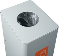 Afvalbak Ergofy 60 liter inclusief binnenbak grijs-3