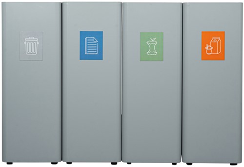 Afvalbak Ergofy 60 liter grijs-8