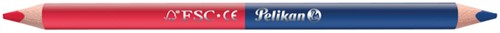 Potlood Pelikan 3mm rood/blauw