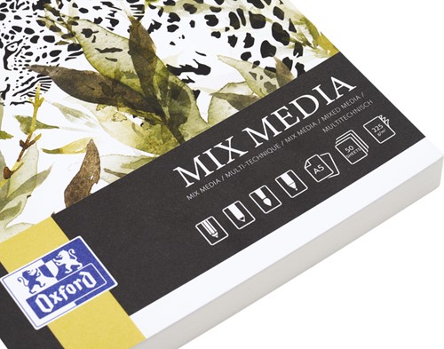 Tekenblok Oxford Mix Media A5 50 vel 225 gram-1