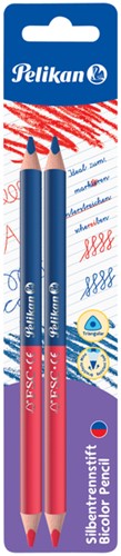 Potlood Pelikan 3mm rood/blauw 2 stuks