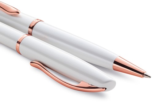 Schrijfset Pelikan Jazz Noble Elegance K36+P36 medium pearl-3