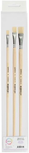 Kwast Qrea varkenshaar set à 3 breedtes-3