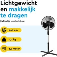 Statiefventilator BRASQ F300 Ø 40cm zwart-3