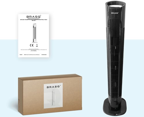 Torenventilator BRASQ F500 H79cm zwart-3