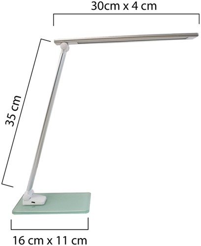 Bureaulamp Unilux Popy led wit-2