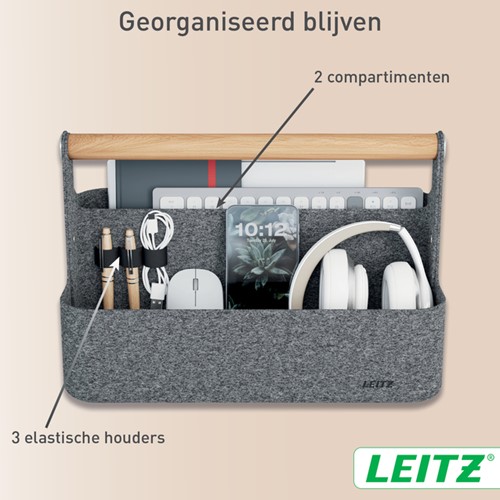 Bureau organizer Leitz draagbaar donkergrijs-1