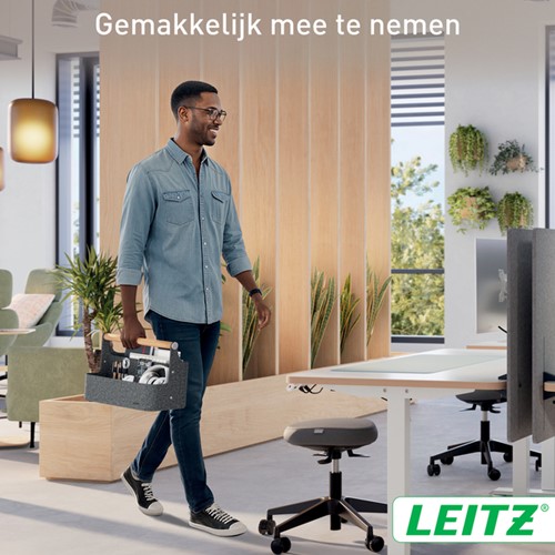 Bureau organizer Leitz draagbaar donkergrijs-3