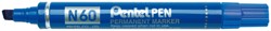 Viltstift Pentel N60 schuin 1.2-6mm blauw