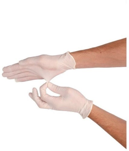 Handschoen CMT M latex poedervrij wit 100 stuks-2