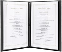 Menukaart Securit Signature A4 zwart-1