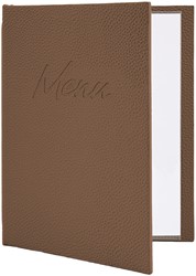 Menukaart Securit Signature A5 bruin