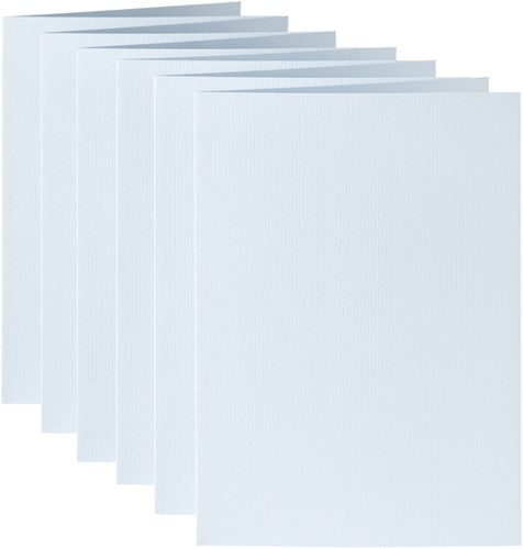 Correspondentiekaart Papicolor dubbel 105x148mm babyblauw pak à 6 stuks-1