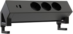 Euroseats Opbouwstekkerblok - Zwart (RAL9005)
