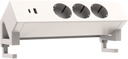 Euroseats Opbouwstekkerblok - Wit (RAL9016)