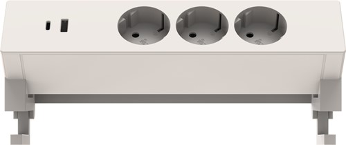 Euroseats Opbouwstekkerblok - Wit (RAL9016)-2