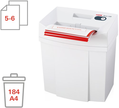 Papiervernietiger HSM Pure 120 snippers 4x25mm-3