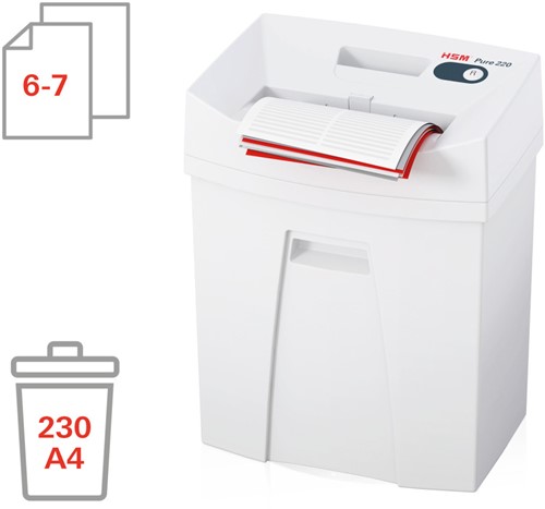 Papiervernietiger HSM Pure 220 snippers 4x25mm-3
