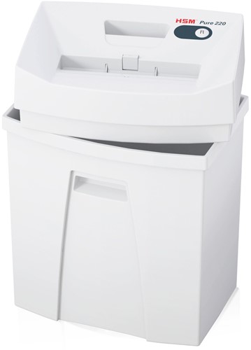 HSM Pure 220 heeft een 25 liter opvangbak