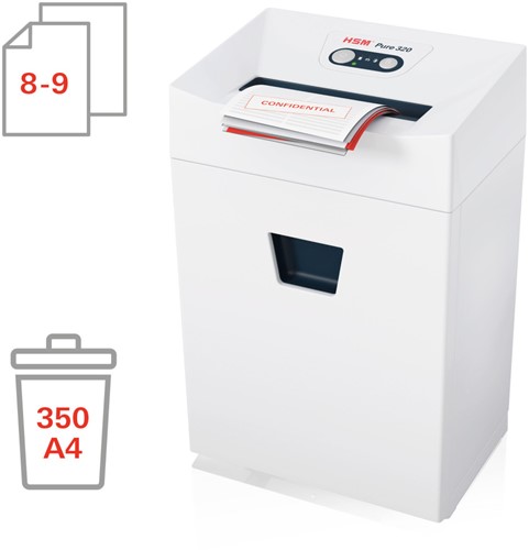 Papiervernietiger HSM Pure 320 snippers 3,9x30mm-3