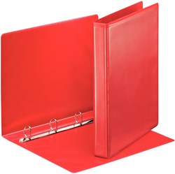 Presentatieringband Esselte A4 4-rings D-mech 25mm rood 49731