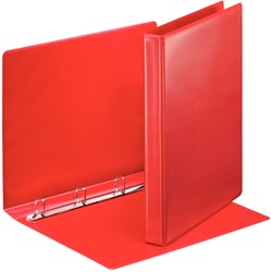 Presentatieringband Esselte A4 4-rings D-mech 20mm rood 49756