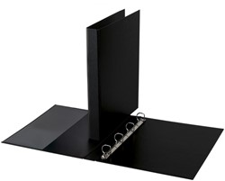 Ringband Quantore A4 4-rings D-mech 35mm PP zwart
