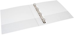 Presentatieringband Quantore A4 Maxi 4-rings D-mech 55mm wit