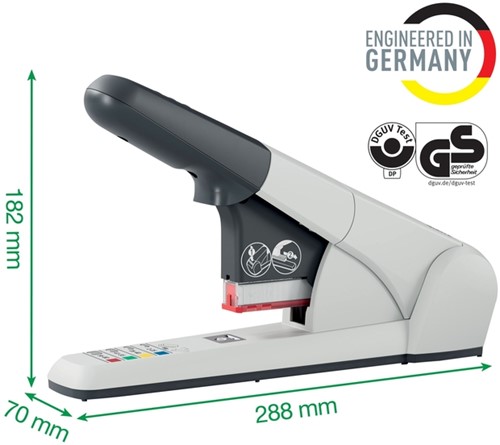 Nietmachine Leitz Heavy Duty 80 vel zilver-1